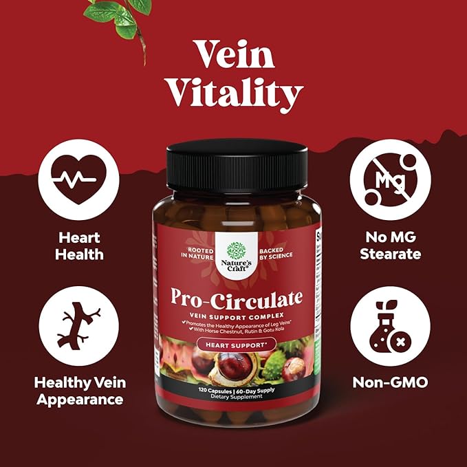 Vein Support Supplements Leg and Veins (2 Month)