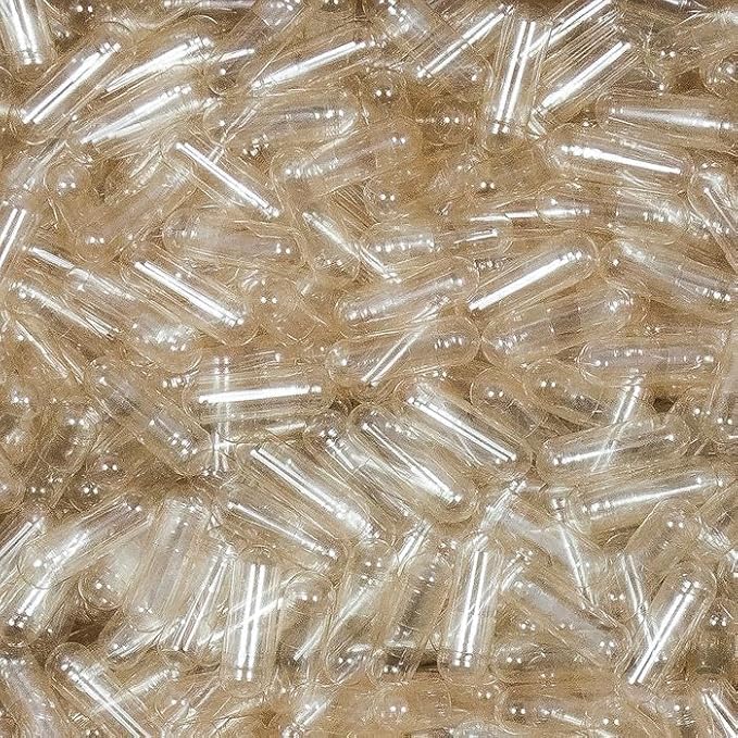 Capsuline - Clear Gelatin Capsules Size 000 (Box of 50,000)