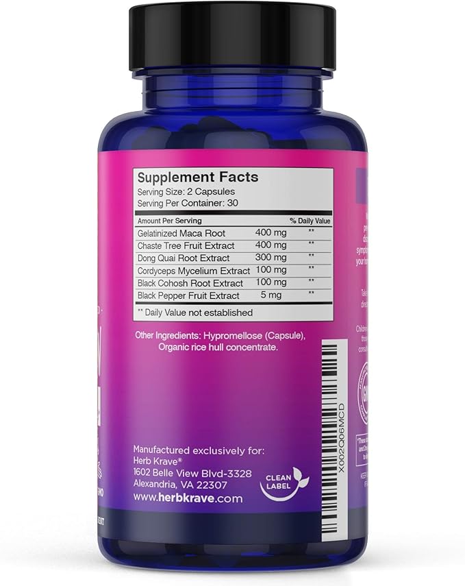 Flow and Glow Natural Hormone Balance 60 Vegan (2 Pack)