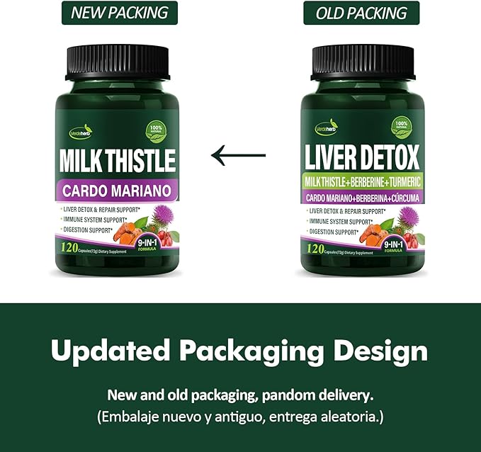 Berberine with Milk Thistle Liver Detox 120Count