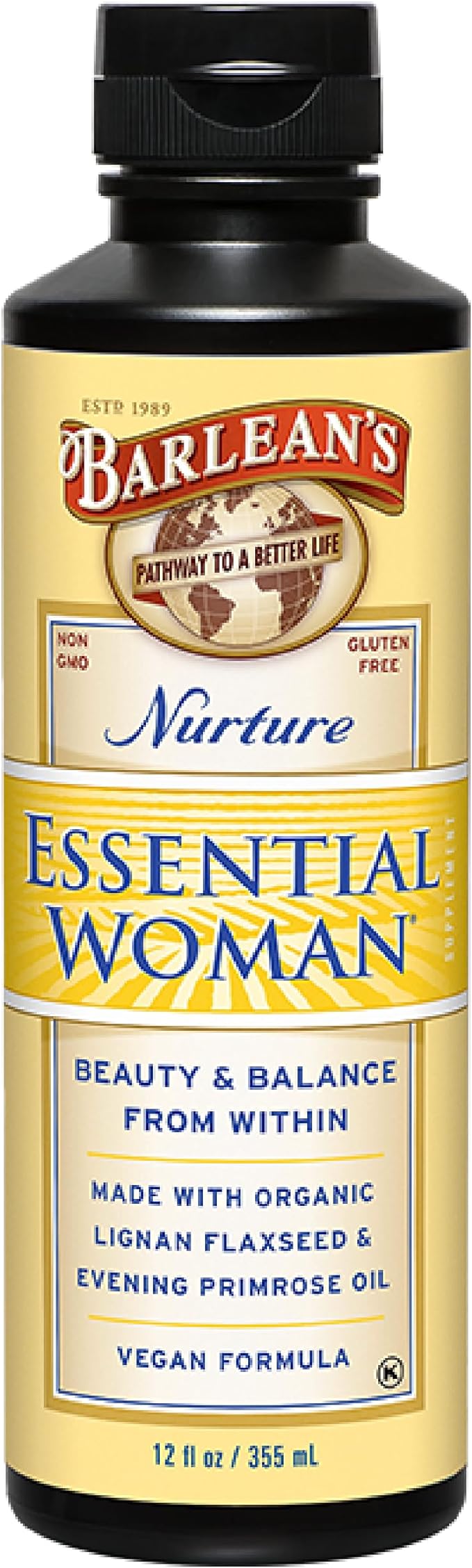 Barlean's Essential Woman Liquid Supplement 3 6 6 9 9 and 12 oz