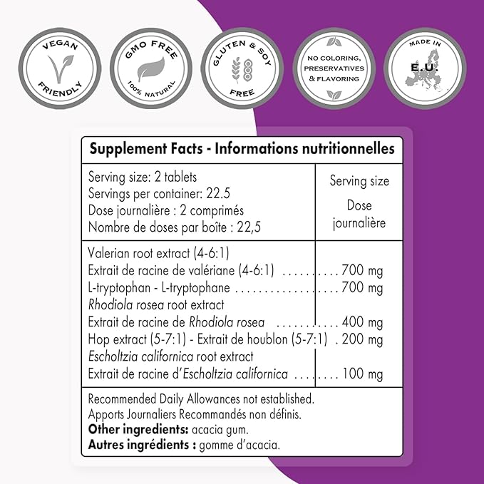 Supersmart - Natural Sleep Formula (Advanced 45 Tablets