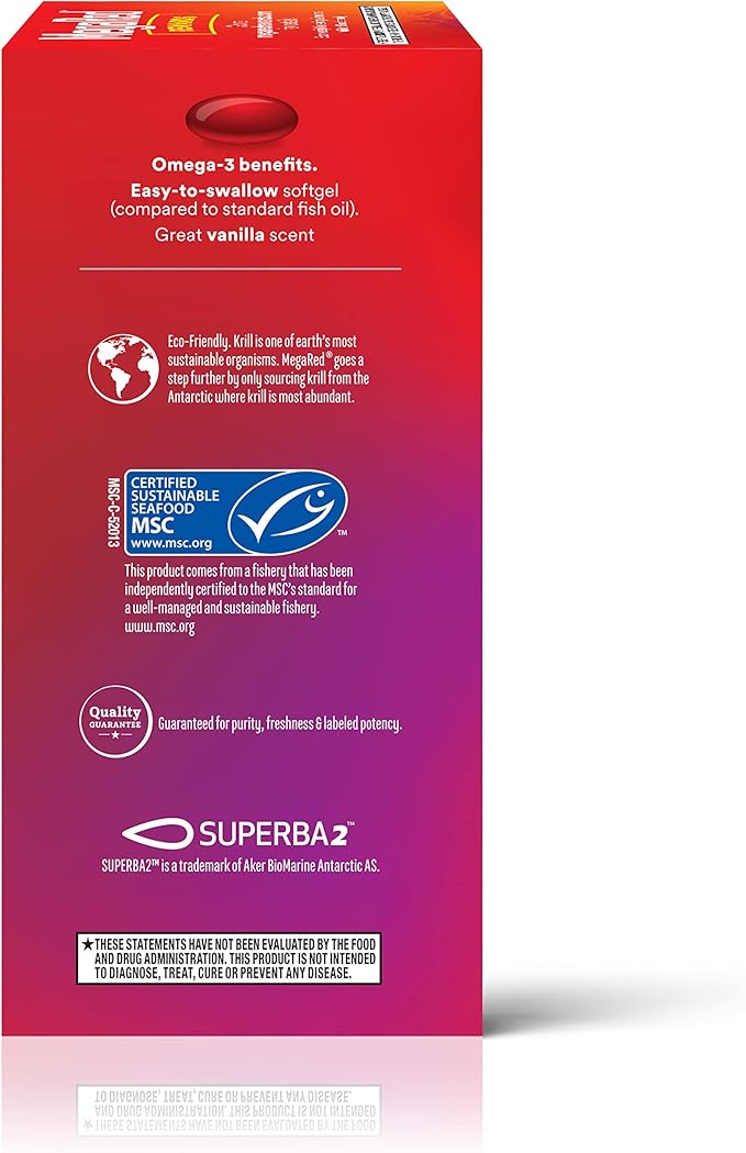 MegaRed Omega 3 Fish Oil & (80 Count 3 Fatty