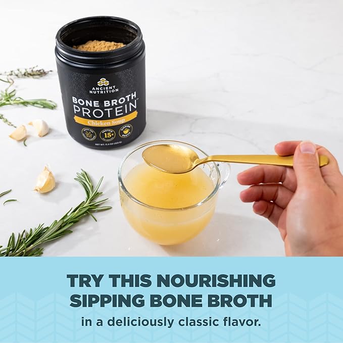 Bone Broth Protein Powder by Ancient 15g Protein 7 Count