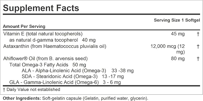 ANDREW LESSMAN Astaxanthin 30 Softgels 12000 mcg