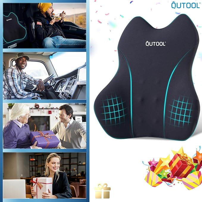 QUTOOL Lumbar Support Pillow for Car/Office