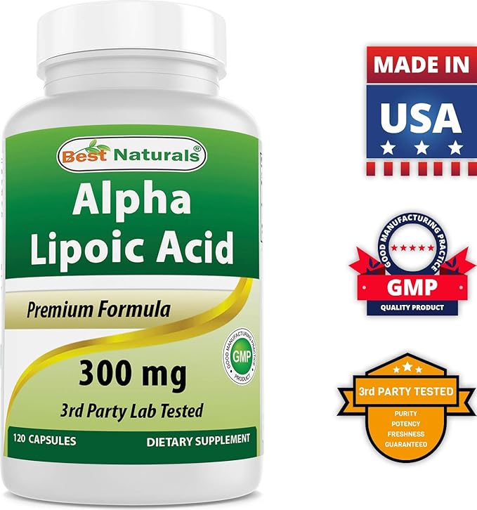 Best Naturals Alpha Lipoic Acid 300 120 Capsules