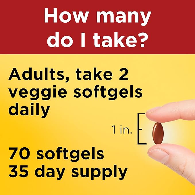 Nature Made Algae 540 mg Omega 3 Supplement, 3 Fish 70 Veggie