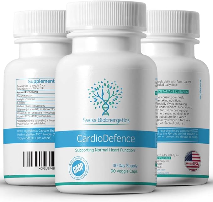 CardioDefence – 90 Capsules – a CoQ10, D-Ribose,
