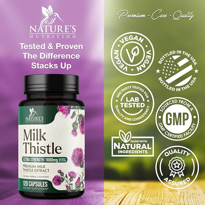 Nature's Milk Thistle 1000mg 120 Capsules