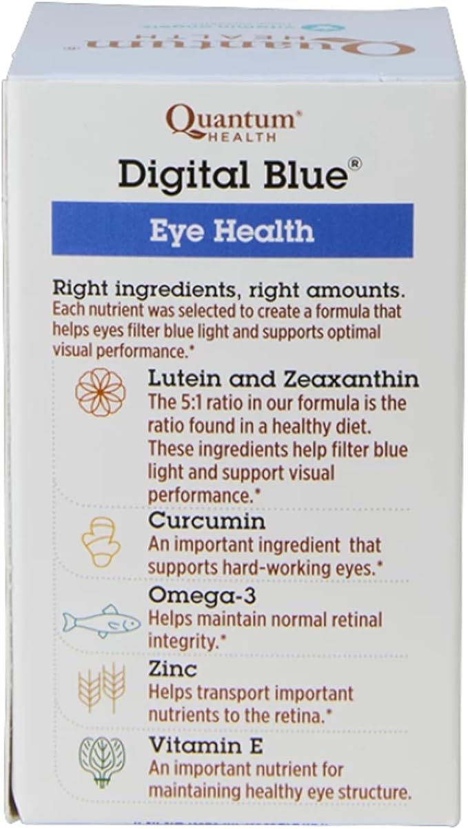 Quantum Health Digital Blue Eye Health, 60 Softgels