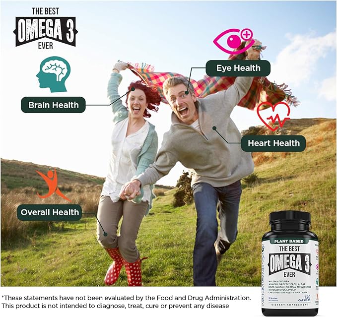 The Very Best Vegan Omega 3 Supplement 120 Capsules 3 Vegetarian