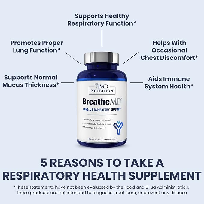 1MD Nutrition BreatheMD 60 Ct.