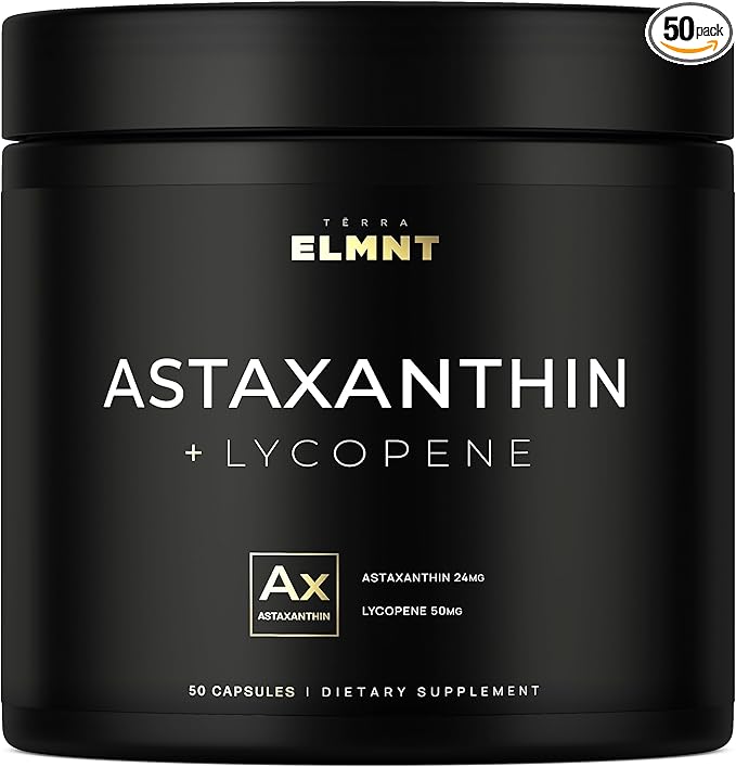 Astaxanthin 24mg + Lycopene 50mg Clinical 100% Natural