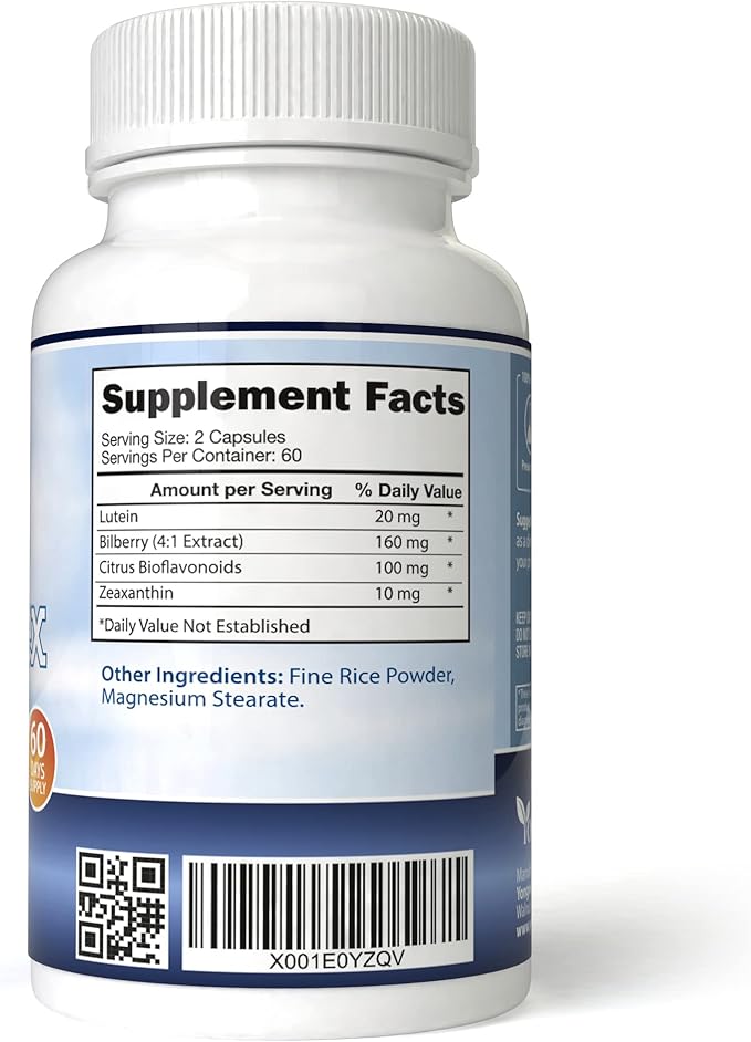 Total Eye Complex with Lutein, Bilberry (120 Capsules)