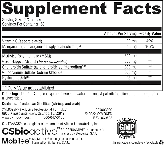 XYMOGEN SynovX DJD (120 Capsules)