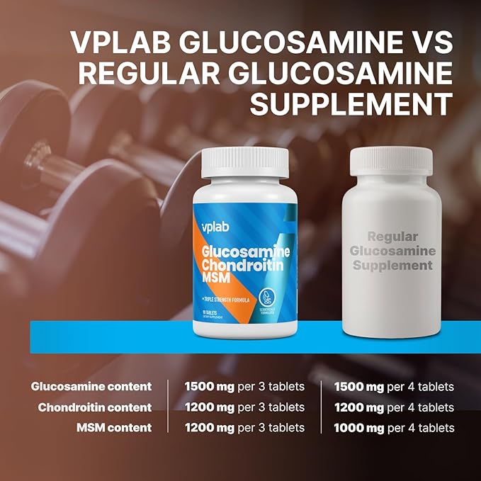 VPLab Glucosamine Chondroitin MSM Complex 2KCl, Chondroitin 90