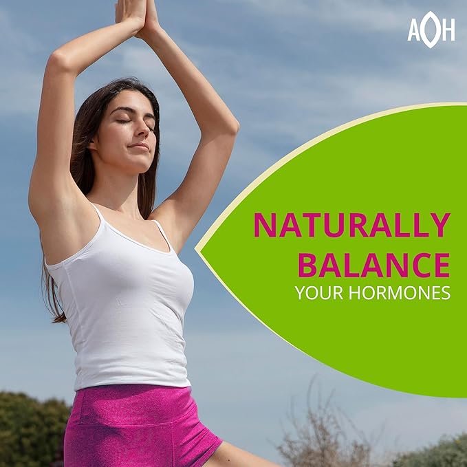 Hormone Balance for Women - Adaptogens Supplement - Vitex, Ginseng and Cat’s Claw – Vegan, Gluten and Dairy Free (90 Capsules)