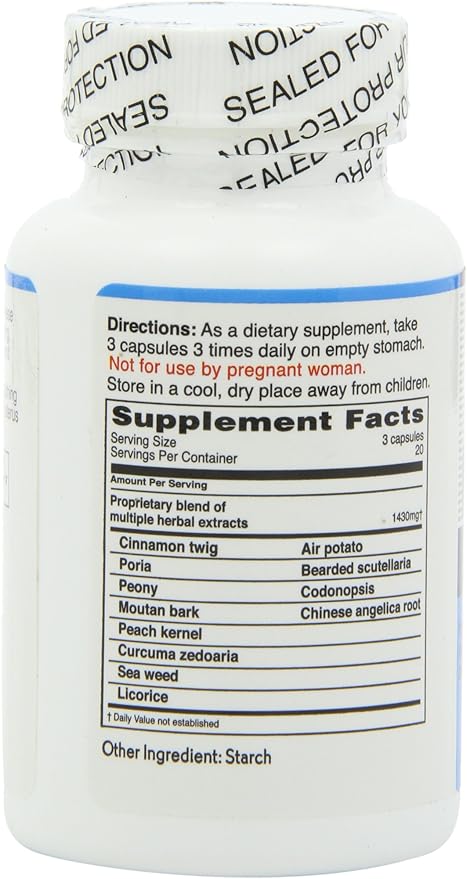 Ovary & Uterus Clean, 500 mg 60-Count Bottle