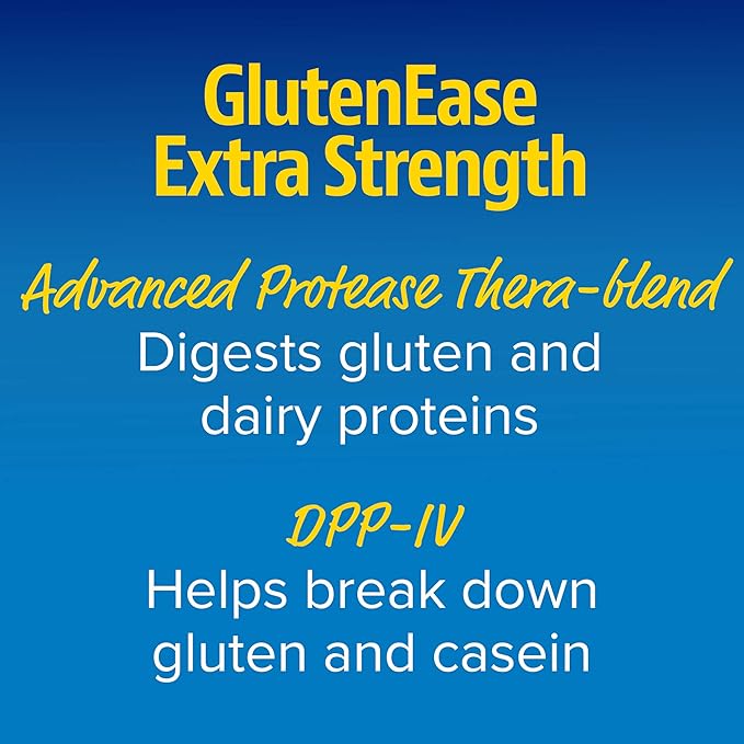 Enzymedica, GlutenEase Extra Strength, Maximum Potency 60 Count