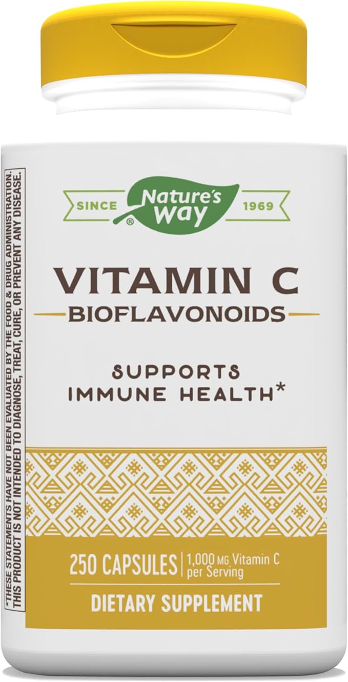 Nature's Way Vitamin C with Bioflavonoids, 1000 mg 250 Capsules