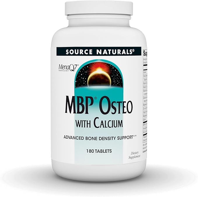 Source Naturals MBP Osteo with Calcium, Advanced Bone Density Support*, 180 Tablets