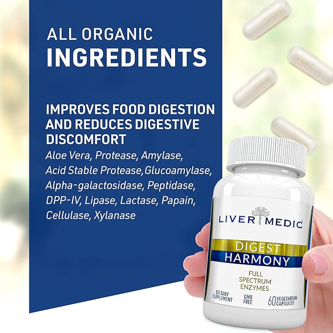 Digest Harmony Pure Digestive Enzymes 60 Capsules