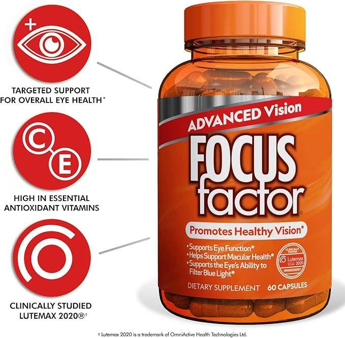 Focus Factor Advanced Vision Formula (60 Count) 2020 -