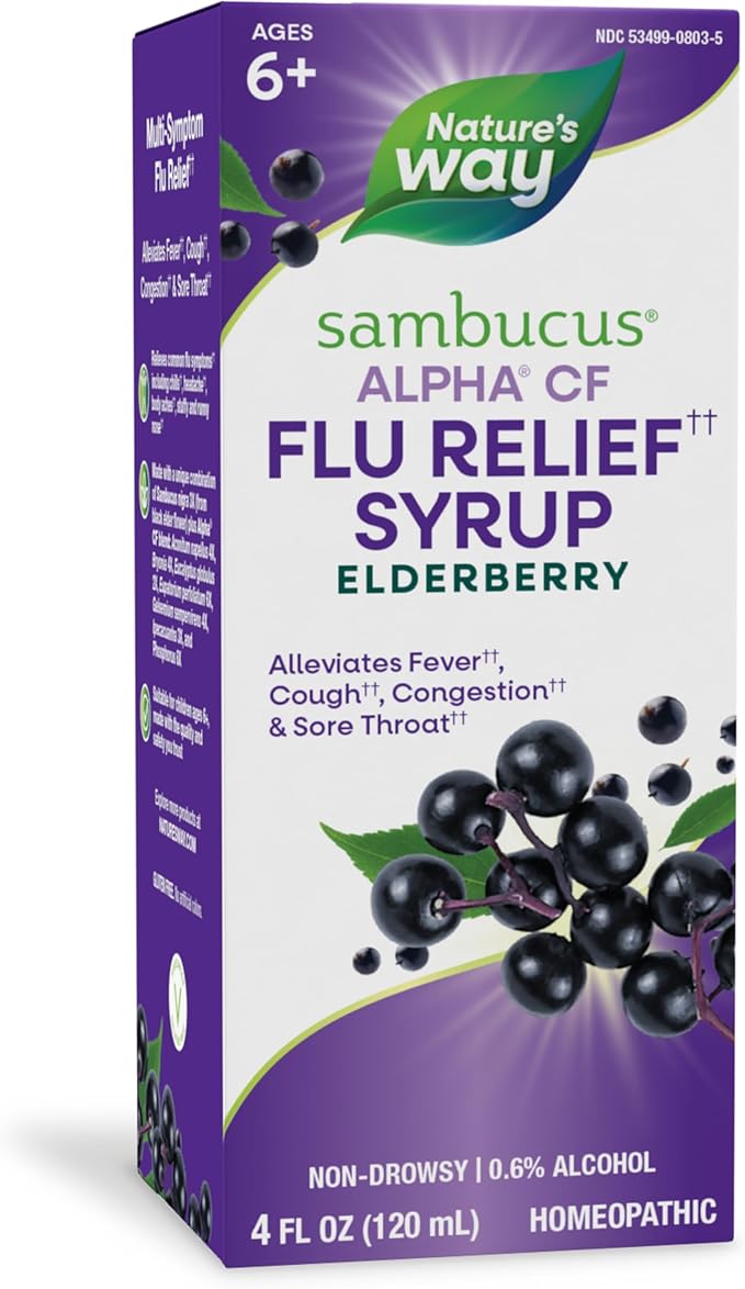 Nature's Way Sambucus Alpha CF Flu 3X and 4 Fl