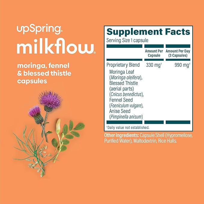 UpSpring Milkflow Breastfeeding Supplement Capsules 60 Capsules
