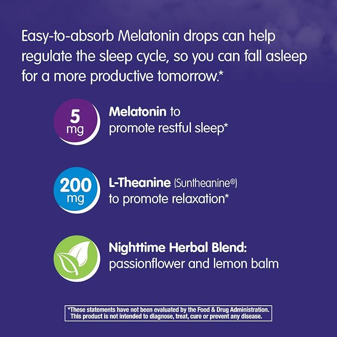 Nature's Way Sleep Tonight Melatonin Drops 2 Oz,