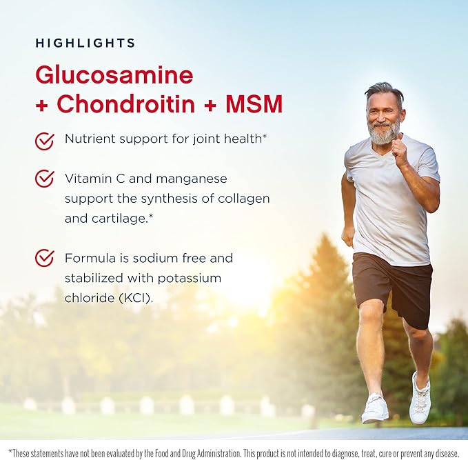 Jarrow Formulas Glucosamine + Chondroitin + MSM 240 Capsules, 2 - 120 Total