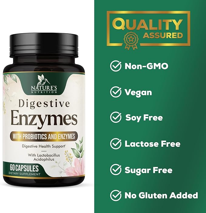 Digestive Enzymes with Probiotics 60 Capsules