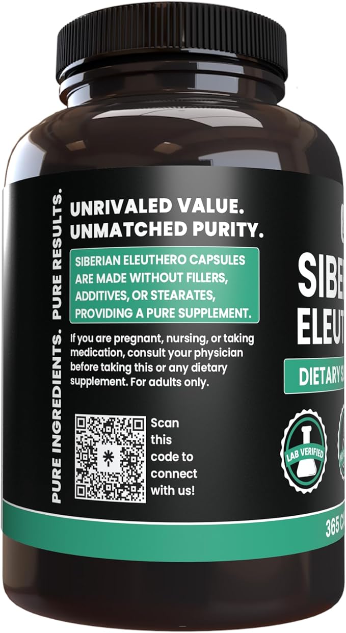 PURE ORIGINAL INGREDIENTS Siberian Eleuthero, Always (365 Count 1))