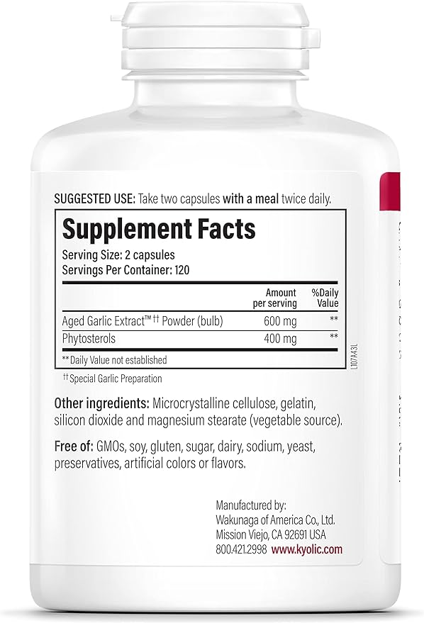 Kyolic Aged Garlic Extract Formula 107, 240 Capsules
