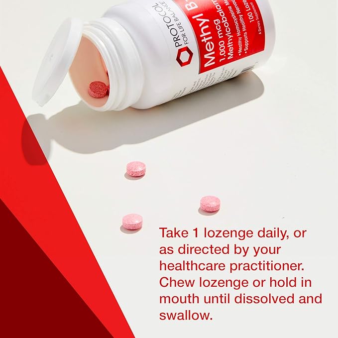 Protocol Methyl B12 1,000mcg B12 for 100 Lozenges