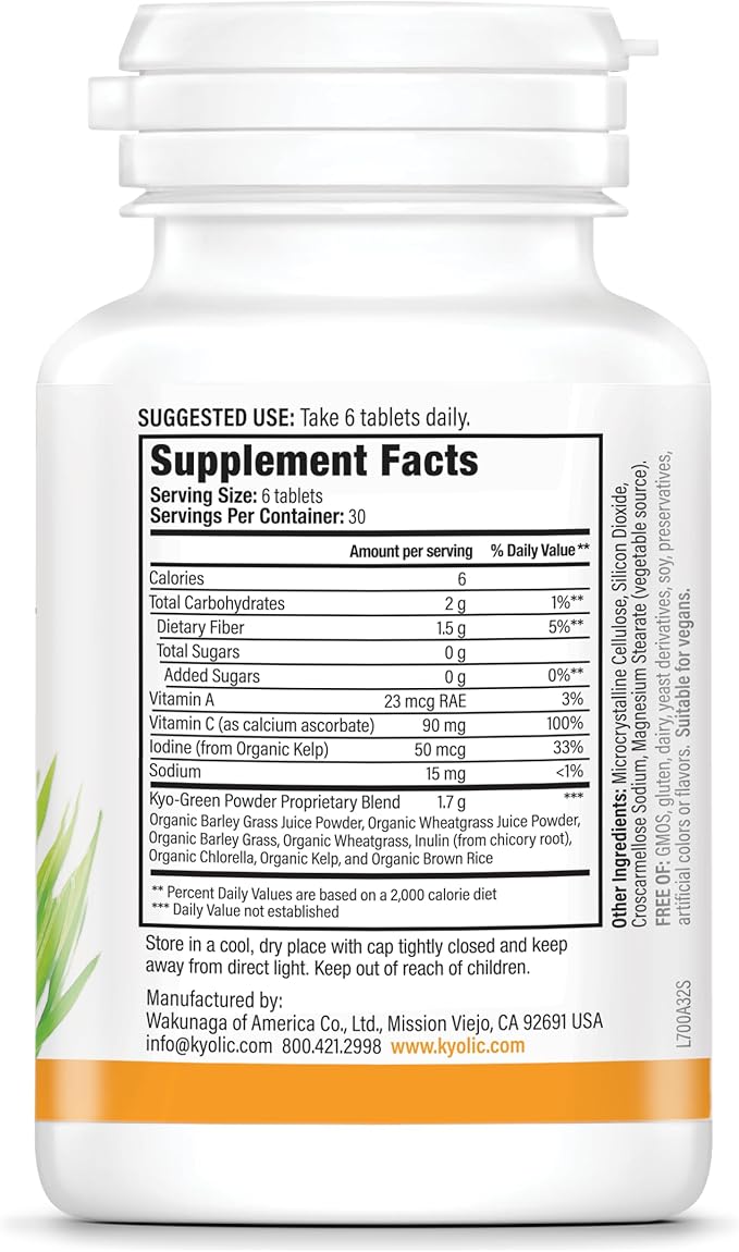 Kyo-Green Greens Blend Energy Tablets, 180