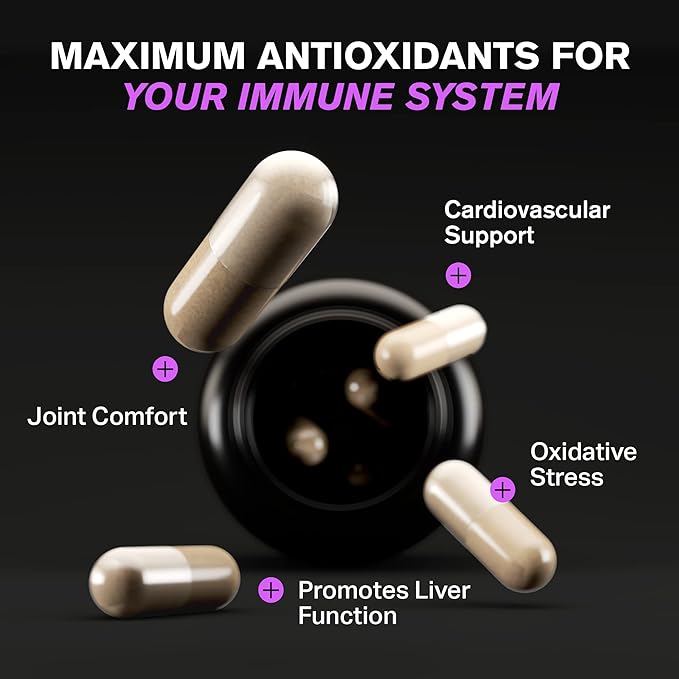 1000mg Glutathione for Immune Support 100mg Absorption 120 Vegetarian