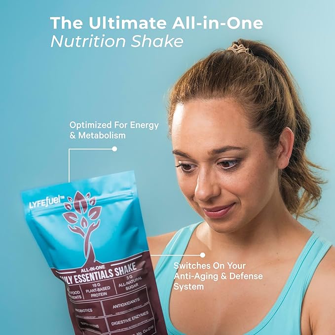 Meal Replacement Shake - Nutritious Plant Based Organic Protein Powder (Chocolate, 24 Servings) - Meal Replacement & Snack for Breakfast - Keto, Vegan, Low Carb, Soy-Free, Gluten-Free
