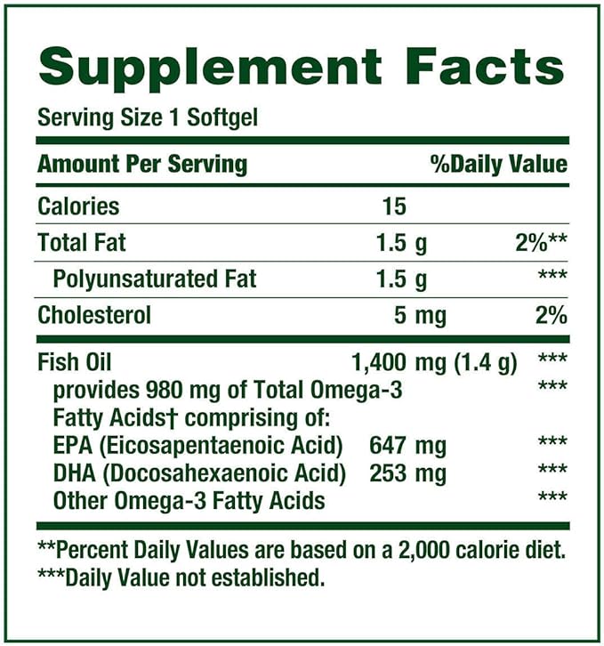 Natures Bounty Fish Oil