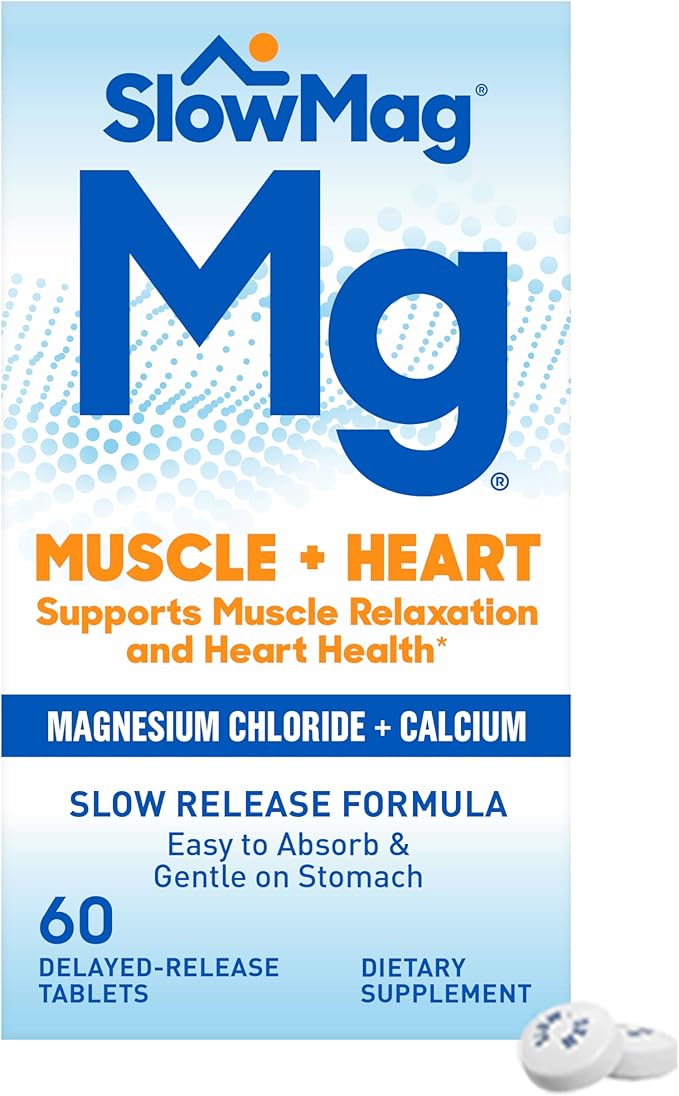SlowMag Muscle + Heart Magnesium Chloride 60 Count