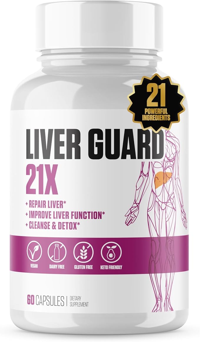 Liver Guard 21x #1 Rated 100% Natural 60 Capsules