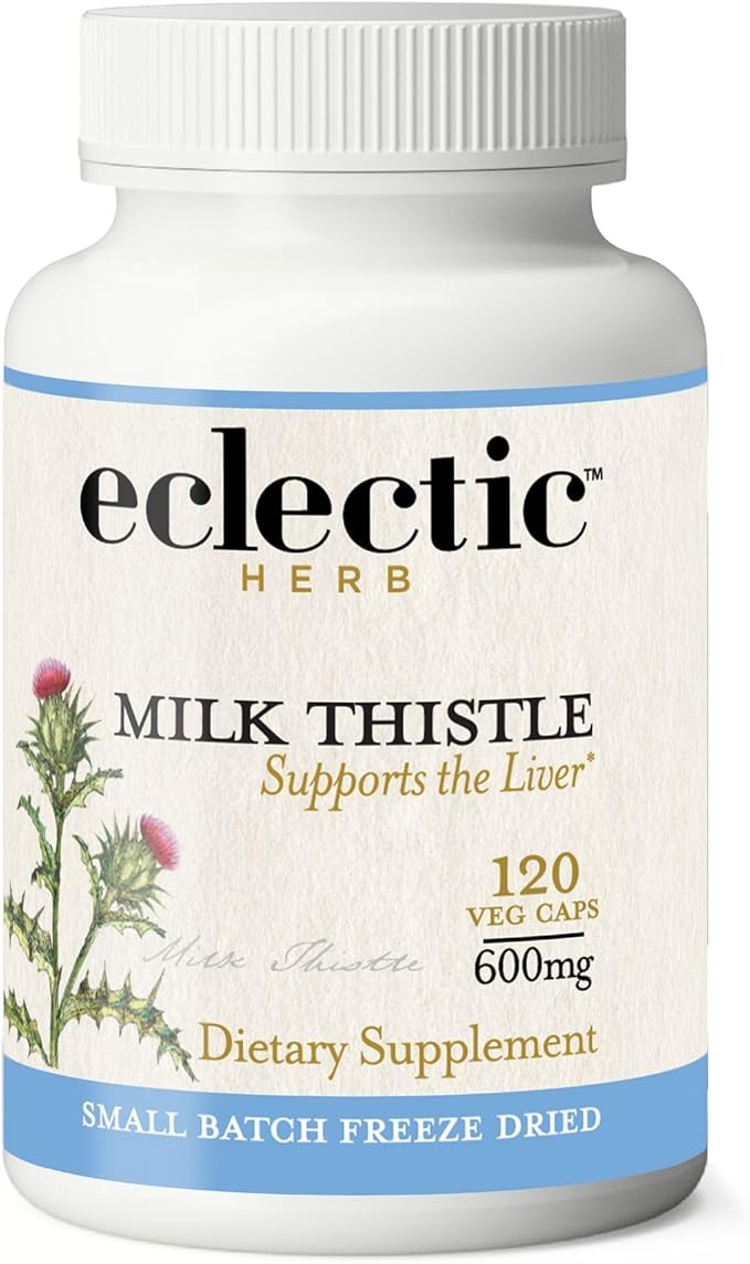 ECLECTIC INSTITUTE Raw Freeze-Dried Non-GMO Milk Thistle 120 CT