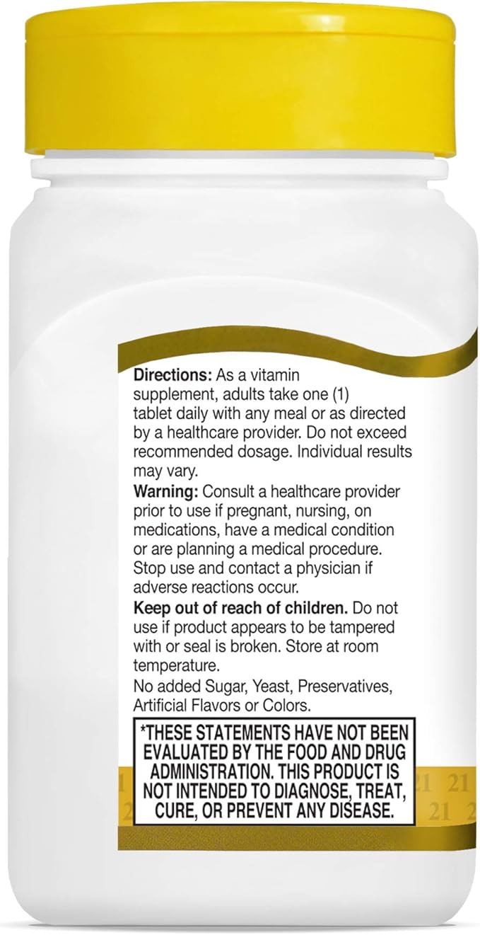 21st Century Niacin Tablets, 100 mg, 110 Count 4)
