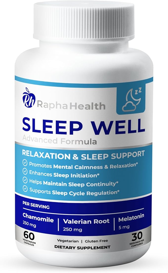 Sleep Well | Natural Sleep Aid 60 Capsules 30 Nights