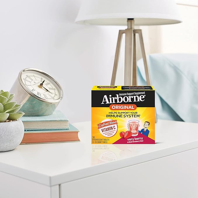 Airborne 1000mg Vitamin C with Zinc, 30 Fizzy