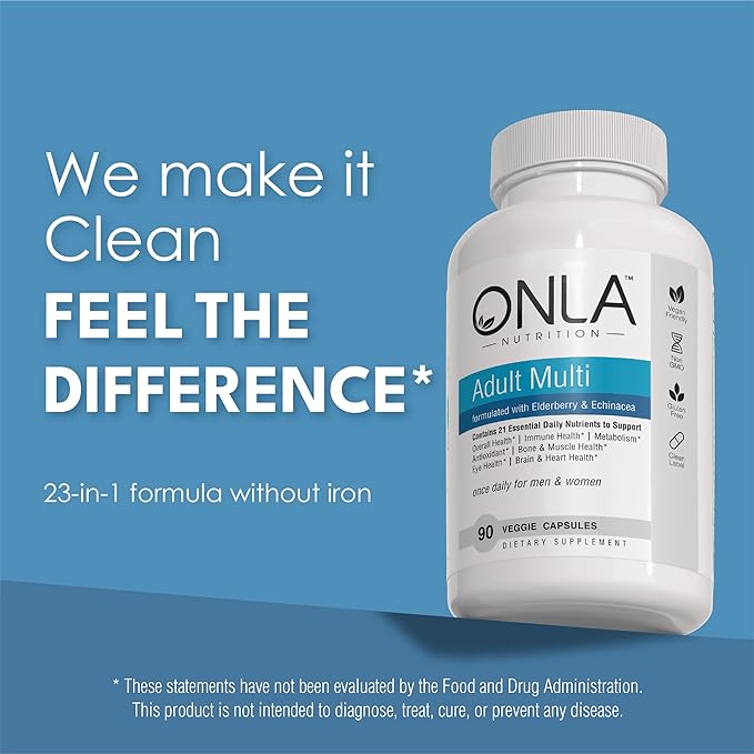 ONLA Elderberry Supplements for Women 80mg 20mg, Zinc, D3, & B6 - 3 Month