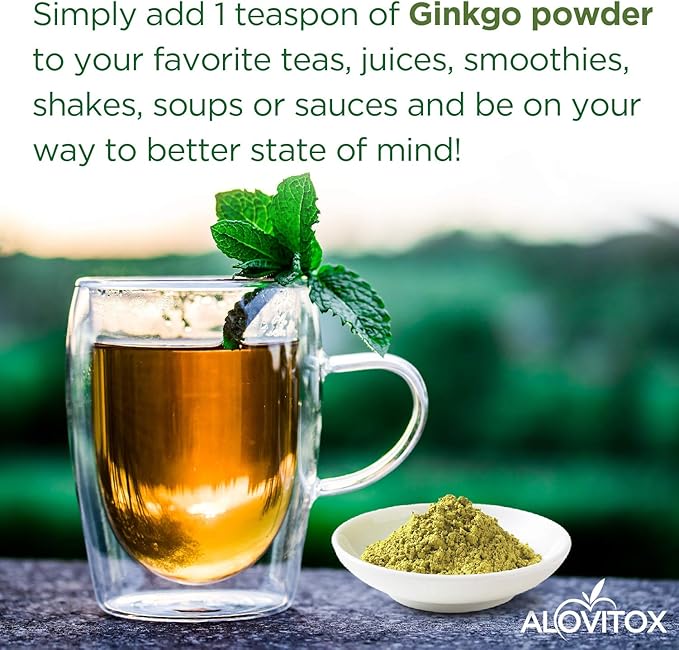 Ginkgo Biloba Powder 8oz (2Pcs)- Ginkgo