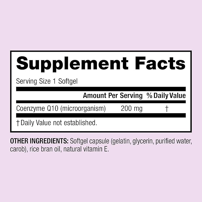 Webber Naturals Coenzyme Q10 (CoQ10) 200 60 Softgels,