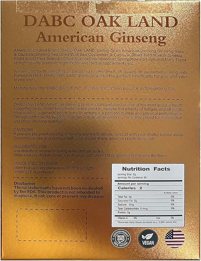 American Ginseng Slices from Wisconsin (Sliced 2 Boxes 8 Ounces)
